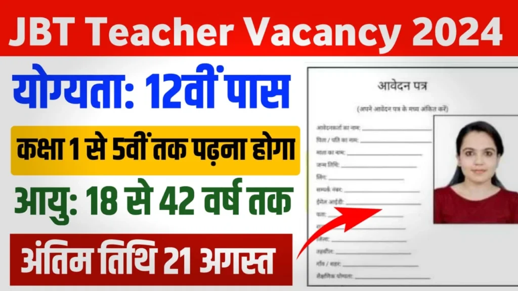 JBT Teacher Vacancy